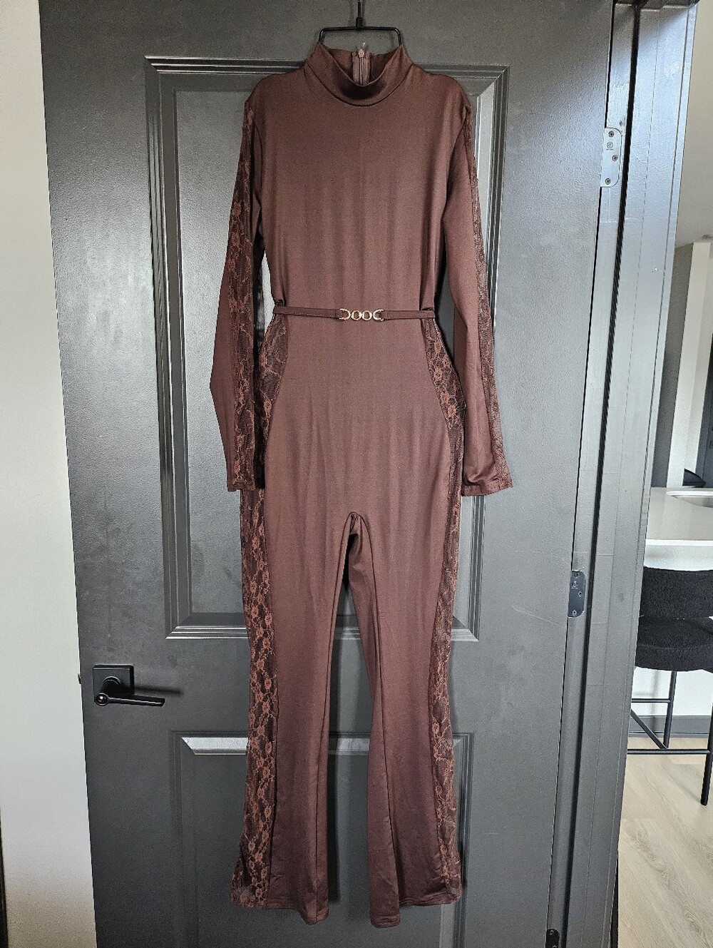Brown Jumpsuit - Picture 2 of 9